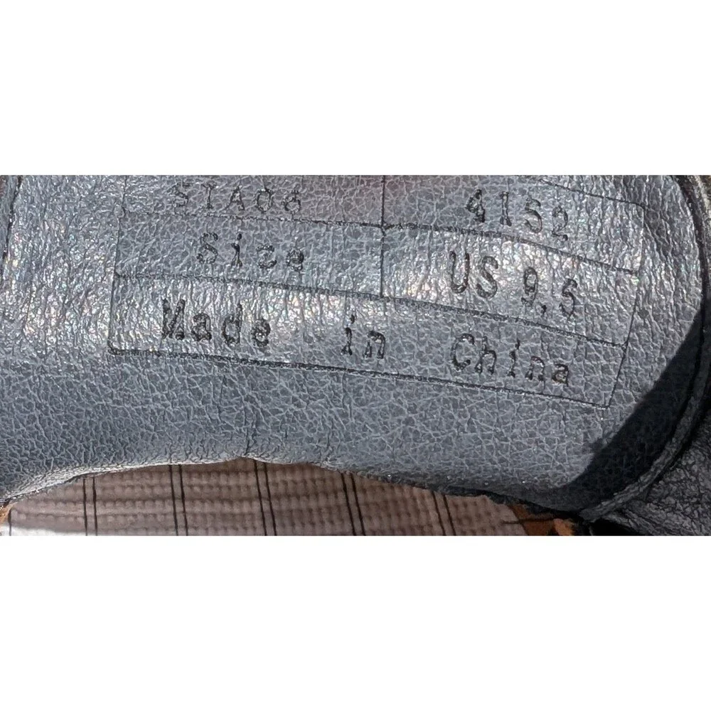 ILoveSia Soft Leather Casual Business Oxford Dress Shoes Black Men's Size 9.5